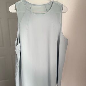Lululemon Sculpt Tank Serene Blue Size 12 Lightweight Mesh Workout Top
